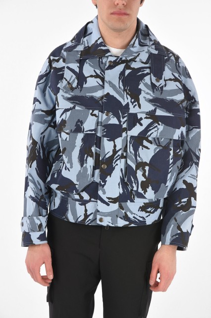 KENZO ケンゾー Blue ジャケット FB55BL2011PC 67 メンズ MAXI POCKET CAMOUFLAGE PRINTED DENIM JACKET 【関税・送料無料】【ラッピング