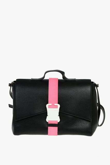 CHRISTOPHER KANE クリストファー ケイン Black バッグ H004WF4H01BLK5NP05 レディース LEATHER SATCHEL BAG SAFETY BUCKLE WITH ADJUSTA