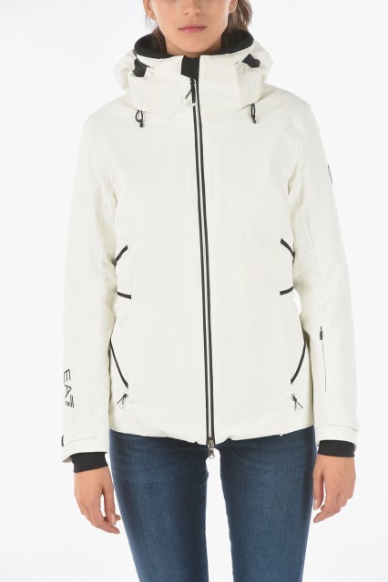 EMPORIO ARMANI エンポリオ アルマーニ White ジャケット 6KTG02 TN44Z 1150 レディース EMPORIO EA7 JACKET WITH HOOD 【関税・送料無料