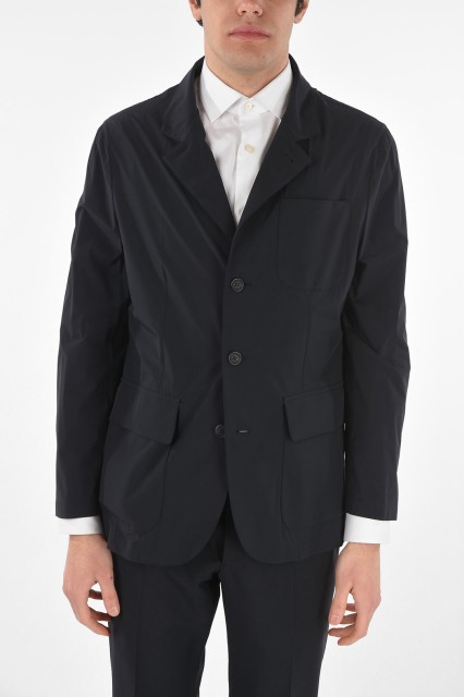 BRUNELLO CUCINELLI ブルネロ クチネリ Blue ジャケット ML4916280 メンズ UNLINED STRETCH NYLON BLAZER WITH FLAP PATCH POCKETS 【関