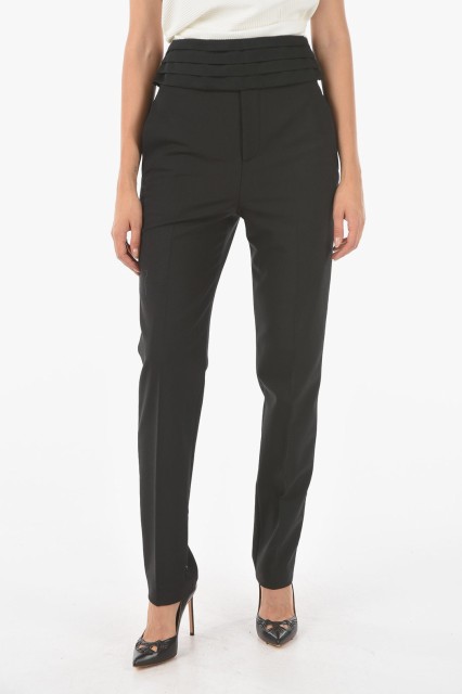 NEIL BARRETT ニールバレット Black パンツ NPA437N H049C 01 レディース REMOVABLE SATIN DETAIL MENS FIT TUX PANTS 【関税・送料無料