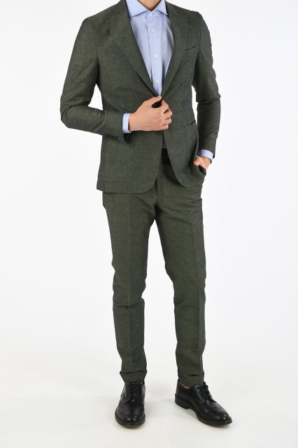 CORNELIANI コルネリアーニ Green スーツ 81NZ82 8164304 050 メンズ CC COLLECTION SIDE VENTS 2-BUTTON REWARD SUIT 【関税・送料無料