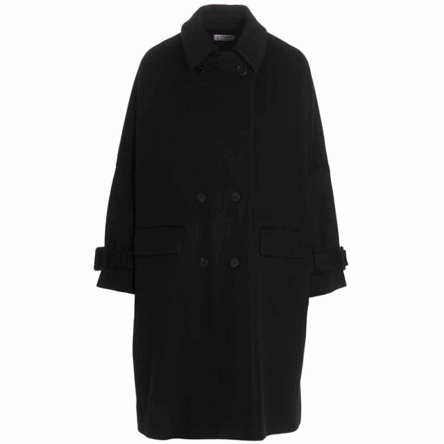 ALBERTO BIANI アルベルト ビアーニ Black Loose wool coat コート レディース 秋冬2022 OO866W0003790 【関税・送料無料】【ラッピング