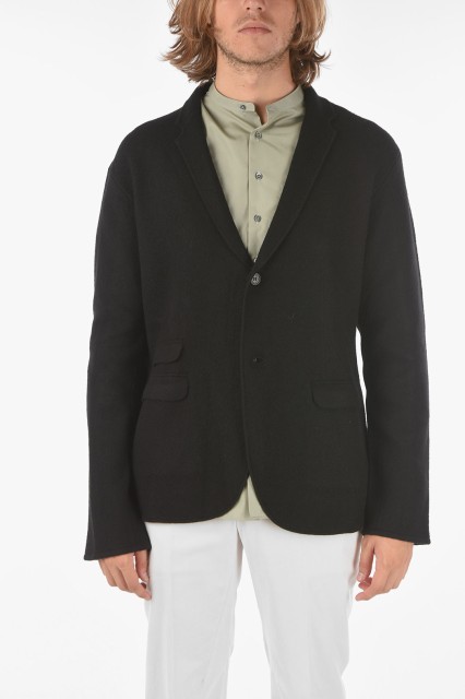 NEIL BARRETT ニール バレット Black ジャケット PBMA1096 P601 01 メンズ FLAP POCKET TRAVEL BOILED KNITTED BLAZER 【関税・送料無料