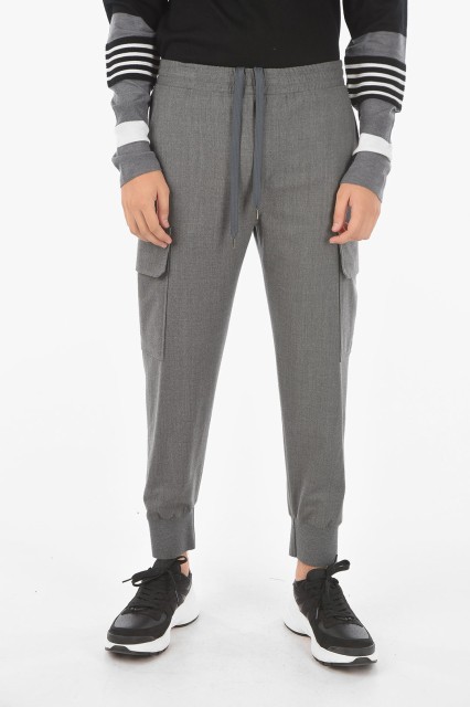 NEIL BARRETT ニール バレット パンツ PBPA692 M067 364 メンズ VIRGIN WOOL BLEND TRAVEL CARGO JOGGERS 【関税・送料無料】【ラッピン