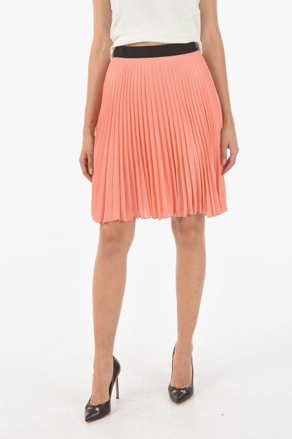 NEIL BARRETT ニールバレット Pink スカート PNGO98C C2273 1277 レディース PLEATED CREPE PLISSE SKIRT WITH SHORTS 【関税・送料無料