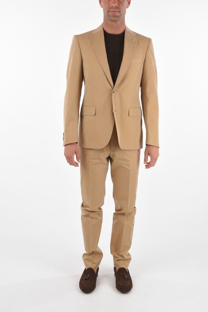 CORNELIANI コルネリアーニ Beige スーツ 897R49 0283241 033 メンズ CC COLLECTION COTTON RIGHT 2-BUTTON SUIT 【関税・送料無料】【ラ