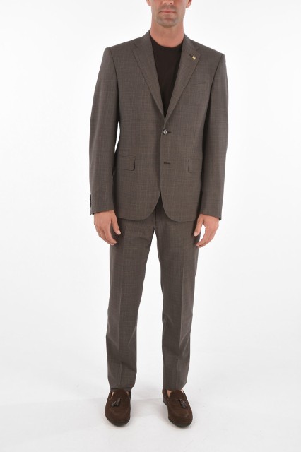 CORNELIANI コルネリアーニ Gray スーツ 897R49 1287555 031 メンズ CC COLLECTION DISTRICT CHECK RIGHT SIDE VENTS NOTCH LAPEL 2- 【