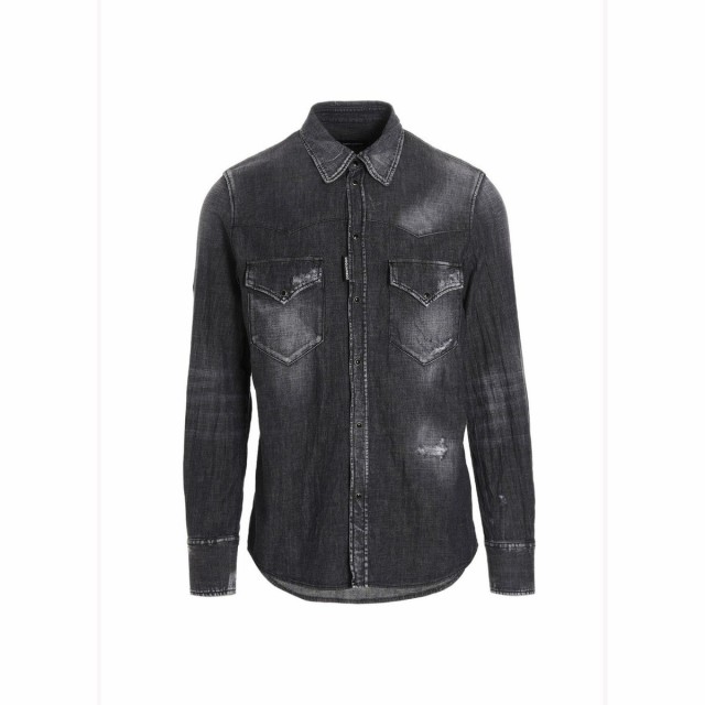 DSQUARED2 ディースクエアード Black New Western shirt シャツ メンズ 秋冬2022 S74DM0639S30824900 【関税・送料無料】【ラッピング無