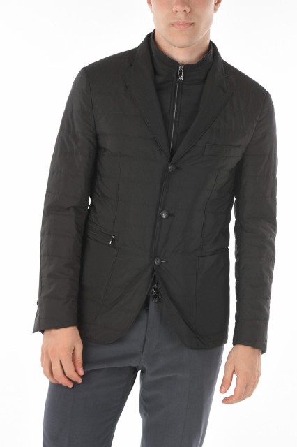 CORNELIANI コルネリアーニ Black ジャケット 836S24-9113051-020 メンズ ID OUTDOOR WATER-RESISTANT MILESTONES WINDBREAKER JACKET WI