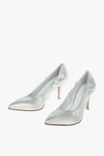 MAISON MARGIELA メゾン マルジェラ Gray パンプス S40WL0095 PR516 H0535 レディース MM6 LAM? LEATHER PUMPS 8CM 【関税・送料無料】【