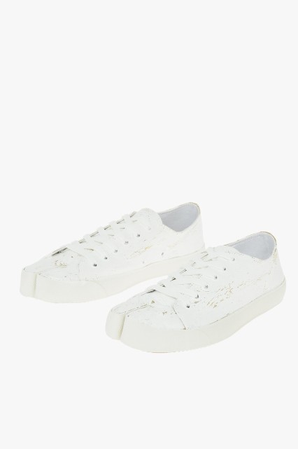 MAISON MARGIELA メゾン マルジェラ White スニーカー S57WS0252 P3049 H1800 メンズ MM22 COATED CANVAS VANDAL TABI SNEAKERS 【関税・