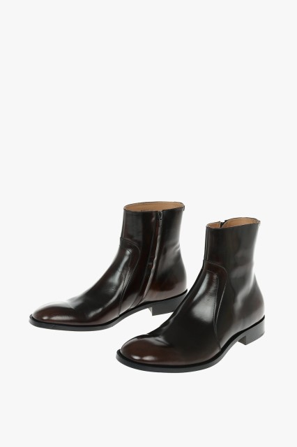 MAISON MARGIELA メゾン マルジェラ Brown ブーツ S37WU0415 P3716 H1085 メンズ MM22 INNER ZIP LEATHER BOOTIES 【関税・送料無料】【