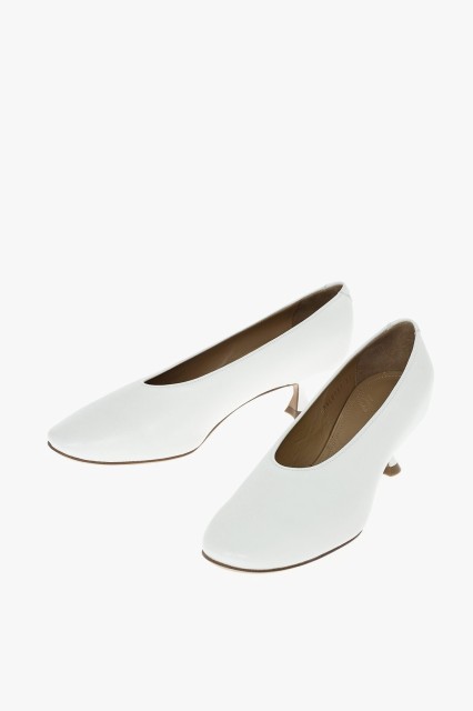 MAISON MARGIELA メゾン マルジェラ White パンプス S58WL0137 PR869 T1003 レディース MM22 LEATHER MARYLIN PUMPS WITH SPOOL HEEL 5CM