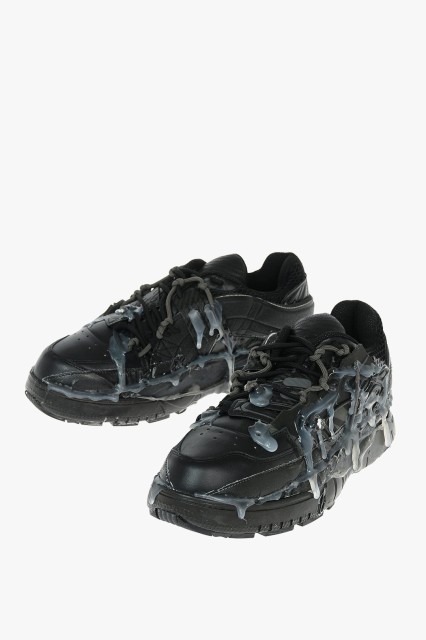 MAISON MARGIELA メゾン マルジェラ Black スニーカー S57WS0257 P1878 T8013 メンズ MM22 LEATHER FUSION LOW SNEAKERS 【関税・送料無