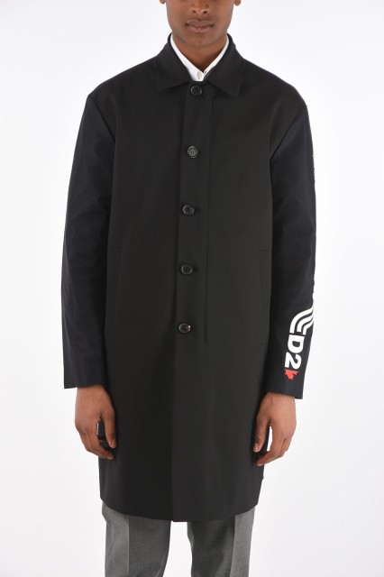 DSQUARED2 ディースクエアード Black コート S74AA0231 S40320 900 メンズ FULL ZIP BALMACAAN COAT 【関税・送料無料】【ラッピング無料