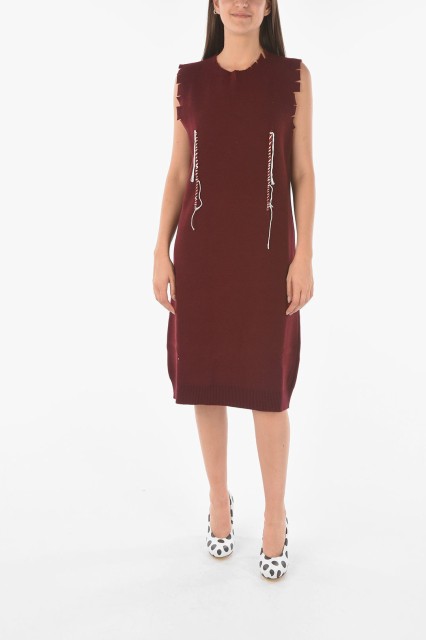 MAISON MARGIELA メゾン マルジェラ Burgundy ドレス S29CT1001 S17596 002F レディース MM0 KNITTED SLEEVELESS MAXI DRESS 【関税・送