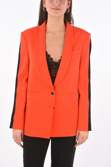 JUST CAVALLI ジャスト カヴァリ Red ジャケット S02BN0157 N39617 311 レディース SINGLE-BREASTED BLAZER WITH NET DETAILS 【関税・送