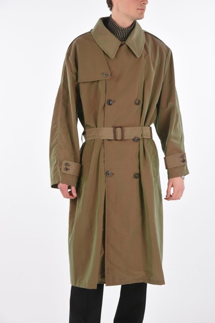 MAISON MARGIELA メゾン マルジェラ Green コート S30FZ0009 STN863 961 メンズ MM14 REFLETIVE DOUBLE BREASTED TRENCH WITH BELT 【関