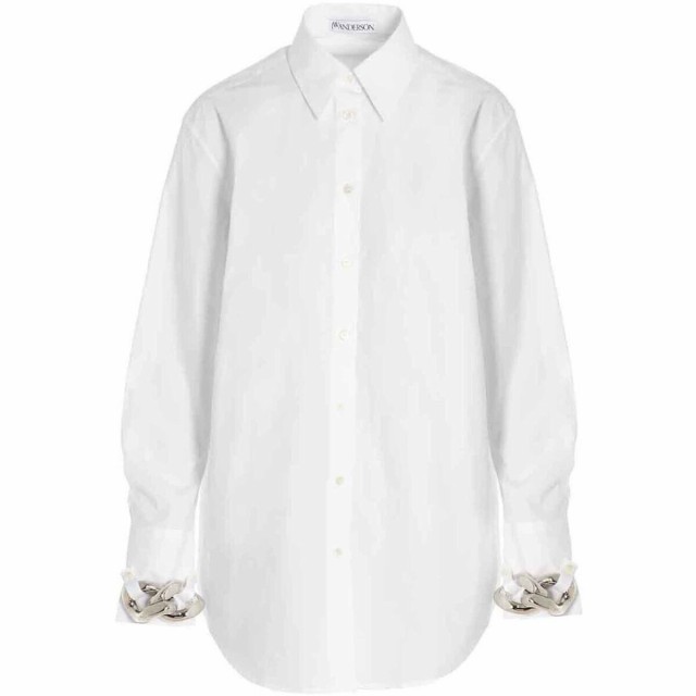 J.W. ANDERSON ジェイ ダブリュー アンダーソン White Link shirt シャツ レディース 秋冬2022 SH0194PG0587001 【関税・送料無料】【ラ