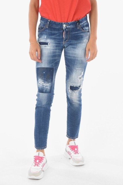 DSQUARED2 ディースクエアード Blue デニム S72LB0451 S30342 470 レディース DISTRESSED JENNIFER JEANS 【関税・送料無料】【ラッピン