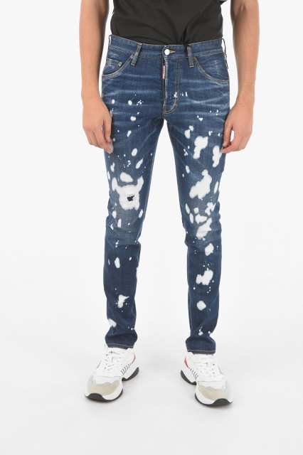 DSQUARED2 ディースクエアード Blue デニム S74LB0962 S30342 470 メンズ 15CM ACID WASH EFFECT COOL GUY JEANS 【関税・送料無料】【ラ