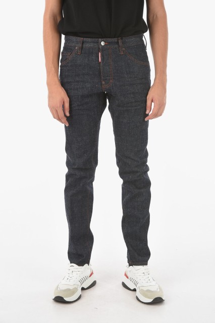 DSQUARED2 ディースクエアード Blue デニム S74LB0948 S30485 470 メンズ 17CM 5 POCKETS COOL GUY FIT JEANS WITH LOGO-PRINT 【関税・