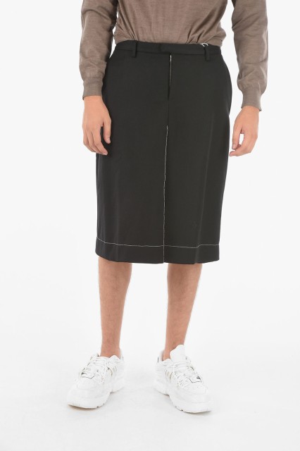 MAISON MARGIELA メゾン マルジェラ Black パンツ S30MU0056 S48842 900 メンズ MM10 SOLID COLOR WOOL SKORT 【関税・送料無料】【ラッ