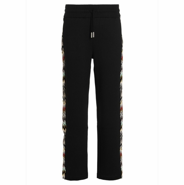 MISSONI ミッソーニ Black Zig zag side band joggers パンツ メンズ 秋冬2022 US22WI03SM8AK 【関税・送料無料】【ラッピング無料】 ju