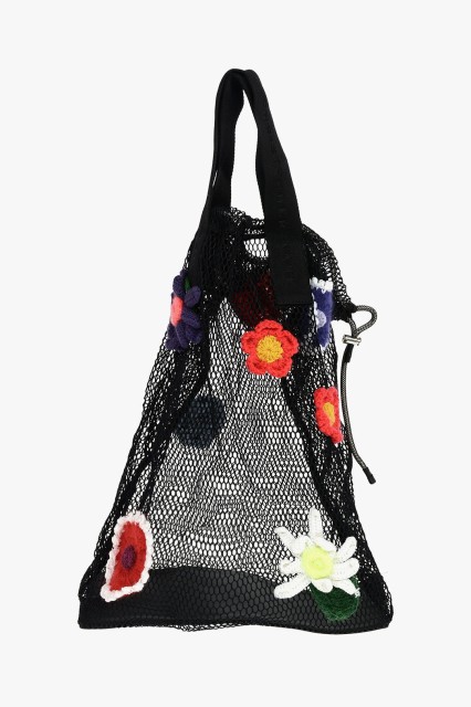 CHRISTOPHER KANE クリストファー ケイン Black バッグ 443839UX1341000 レディース WOOL PATCHES FLORAL MESH SHOULDER BAG 【関税・送