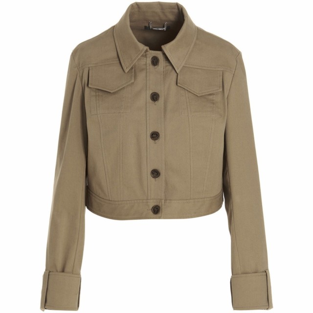 ALBERTA FERRETTI アルベルタ フェレッティ Beige Gabardine cropped jacket ジャケット レディース 秋冬2022 V050866240082 【関税・送