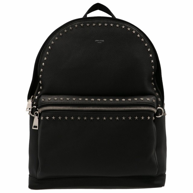 JIMMY CHOO ジミーチュウ Black Wilmer backpack バックパック メンズ 春夏2022 WILMERUUFBLACK 【関税・送料無料】【ラッピング無料】