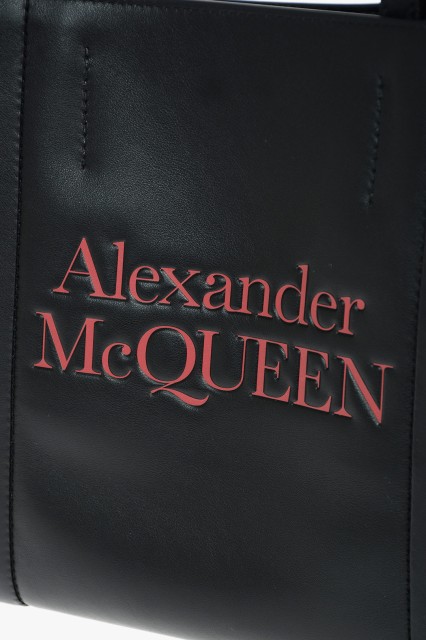 ALEXANDER MCQUEEN アレキサンダー マックイーン Black バッグ 6307741X3G21050 レディース LEATHER SIGNATURE TOTE BAG 【関税・送料無