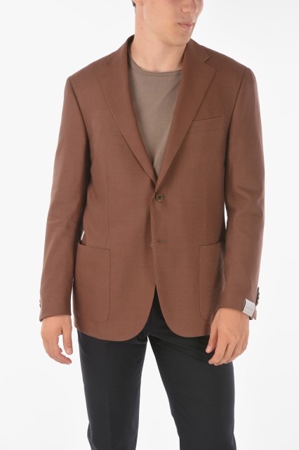 CORNELIANI コルネリアーニ Brown ジャケット 83X240-9116402-032 メンズ HALF-LINED LEADER SOFT LINEN BLEND BLAZER 【関税・送料無料