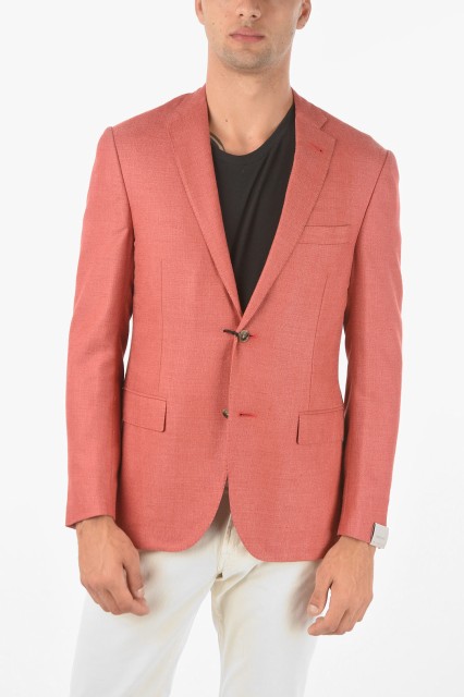 CORNELIANI コルネリアーニ Red ジャケット 83XY75 9118288 045 メンズ VIRGIN WOOL SILK GATE BLAZER WITH NOTCH LAPEL 【関税・送料無