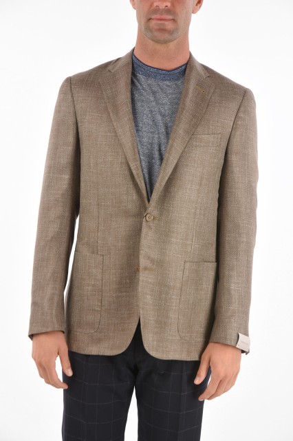 CORNELIANI コルネリアーニ Beige ジャケット 89XY70 9283008 096 メンズ SOLID COLOR GATE SIDE VENTS 2-BUTTON BLAZER 【関税・送料無