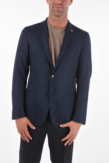 CORNELIANI コルネリアーニ Blue ジャケット 89XR47 0286243 007 メンズ CC COLLECTION VIRGIN WOOL SIDE VENTS RIGHT 2-BUTTON BLAZER