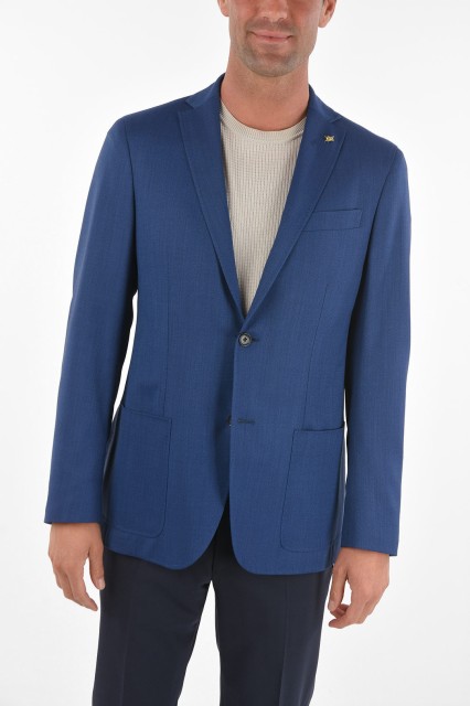 CORNELIANI コルネリアーニ Blue ジャケット 89XR47 9288271 007 メンズ CC COLLECTION VIRGIN WOOL SIDE VENTS RIGHT 2-BUTTON BLAZER