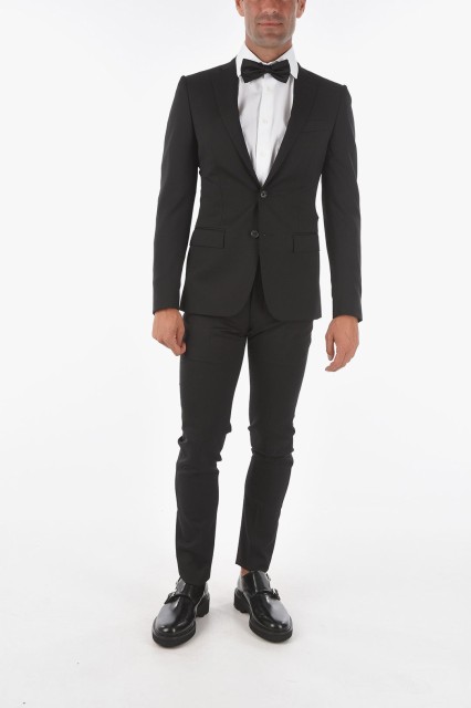 CORNELIANI コルネリアーニ Black スーツ 7Z29 5868543 20 メンズ CC COLLECTION FLAP POCKET RESET 2-BUTTON SUIT 【関税・送料無料】【