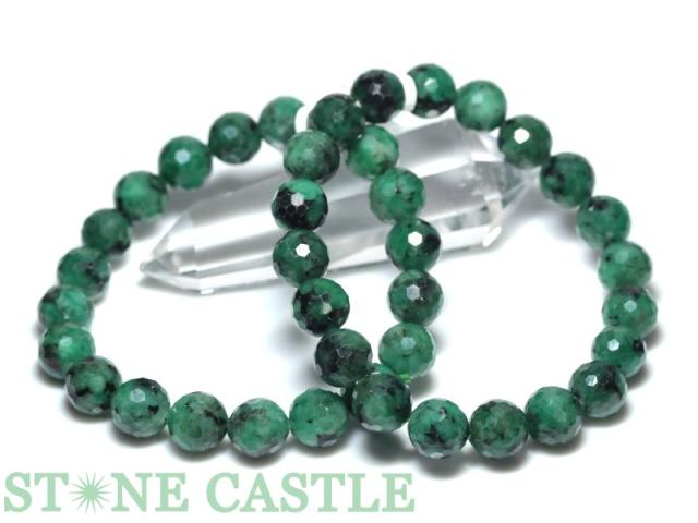 出産祝いなども豊富 高品質 天然石 ブレスレット エメラルド 約10mm ミラーボールカット ブレスレット Www Alambique Com Uy