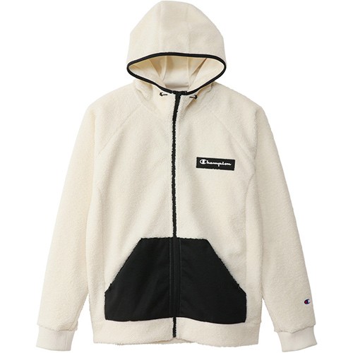 チャンピオン Champion メンズ コート ジップフードジャケット ZIP HOODED JACKET オフホワイト C3-SS612 020 アウター 防寒