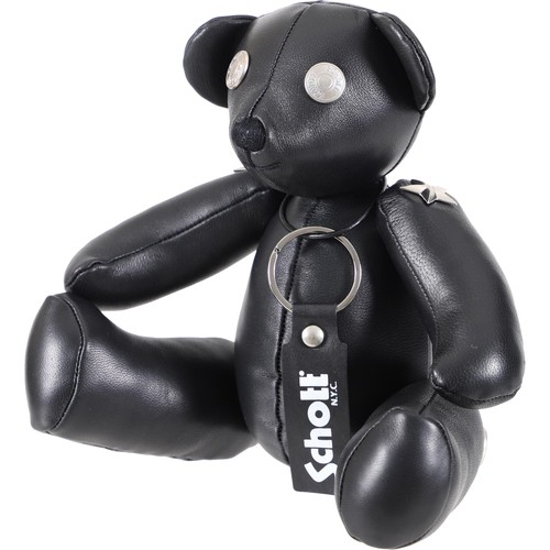 SCHOTT キーホルダー ショット ベア Schott BEAR ブラック 3129111 09 革 かわいい アクセサリー