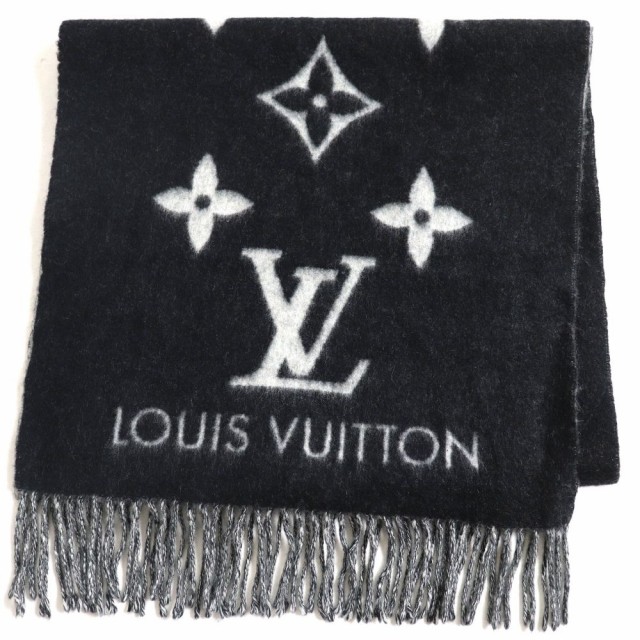 Seal限定商品 良品 Louis Vuitton ルイヴィトン エシャルプ レイキャビック カシミヤ100 マフラー ブラック スコットランド製 正規 気質アップ Www Medicinfo Ro