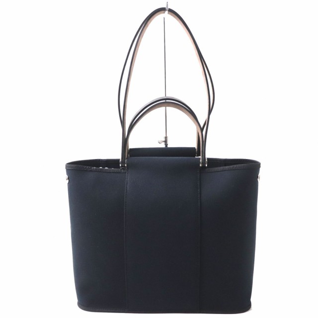 美品◎仏製 HERMES エルメス カバックPM 2WAY トート ショルダーバッグ／ハンドバッグ トワルオフィシエ／レザー ブラック □M刻印 箱付