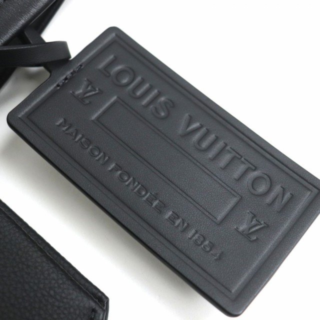 極美品 LOUIS VUITTON ルイヴィトン M57308 LVアエログラム テイクオフ レザートートバッグ 黒 スペイン製 袋・パド