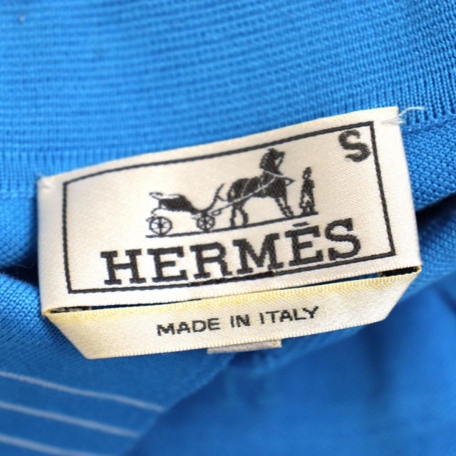 好評即納 良品◆HERMES ライトブルー XS 正規品 イタリア製の通販はau PAY マーケット - 衣類＆ブランドリサイクル エルメス 襟ラインデザイン Hロゴ刺繍入り コットン100％ 半袖 ポロシャツ 在庫あお得