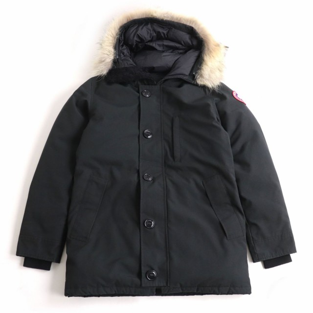 良品□CANADA GOOSE/カナダグース 3438JM JASPER/ジャスパー フーデッド WZIP ダウンジャケット/コート ブラック M カナダ製 国内正規品