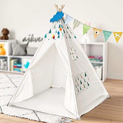 ireenuo キッズテント テントハウス 子供テント インディアンテント 秘密基地 知育玩具 子供用テント kids tent 睡眠テント 収納バッグ付