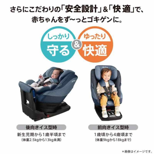 アップリカ クルリラ チャイルドシート 新生児 回転式 ISOFIX シート 