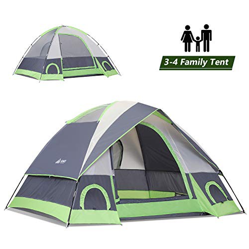 並行輸入品SEMOO3-4 Person Dome Family Camping Tent Waterproof and Convenient to Fold Lightweight with Carry Bag for